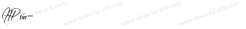 HP sin字体转换